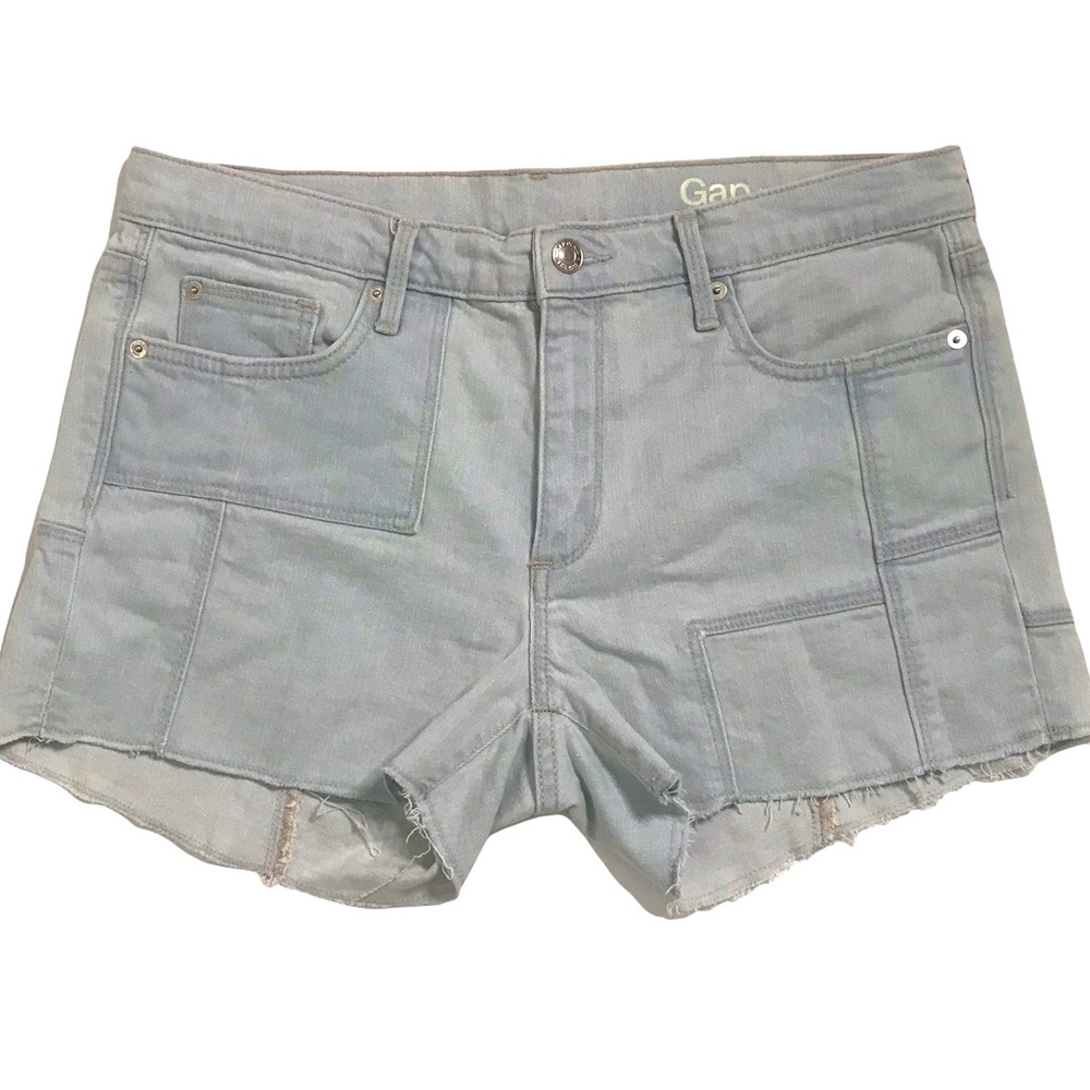 GAP light wash denim shorts size 10 regular